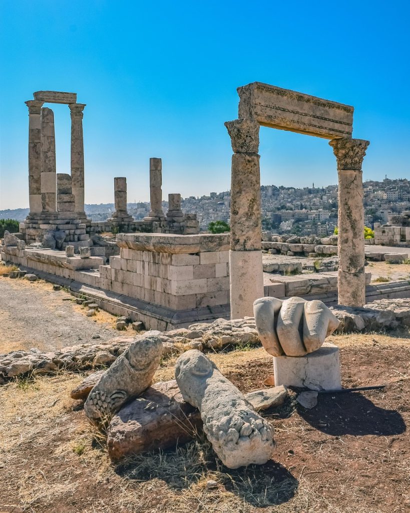 temple of hercules, historic site, roman temple, pillars, amman citadel, ancient, historic, travel, tourism, archaeology, amman, jordan, amman citadel, amman, amman, amman, amman, amman, jordan, jordan, jordan